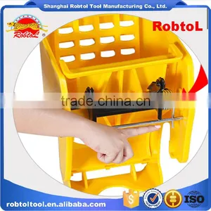 24L Mop Bucket With Wringer Side Press Plastic thumbnail-3