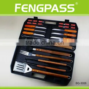 Barbecue Lover 25pcs Wooden Handle Bbq Set(7-21-26) thumbnail-1