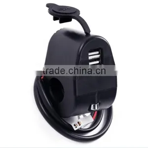 Handlebar Charging System Waterproof Dual USB Charger Socket thumbnail-4