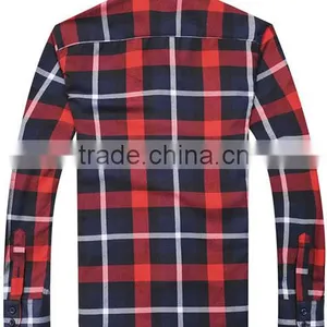 2104 New Style Men's Spring or Fall Twill Plaids Casual Shirt thumbnail-2