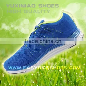 2015 Adult Trainning Shoe Sport Brand Name, Fashion Fly Fabric Running Shoe for Male, Spring Tennis Shoe for Female thumbnail-1