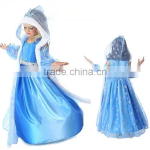 Girls Frozen Elsa Anna Dress thumbnail-4