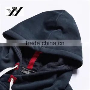 Wholesale Men Fleece Hoodie Custom Sweatshirt Sleeve Zip Hoodie thumbnail-4