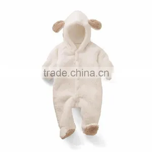 2016 Cartoon Animal Style Baby Bodysuits Boy&Girl's Climb Clothing Coral Velvet Animal Bodysuit Coral Fleece Style Hooded thumbnail-6
