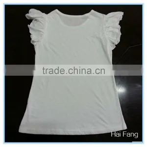 Children Girls Printting Bubble Sleeve t Shirt, Girl t Shirts Printed Designs, Fancy Girl Short Sleeve t Shirt thumbnail-3