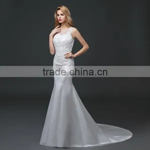 Newest Design Chinese Fishtail Mermaid Wedding Dress Fishtail Evening Dress thumbnail-3