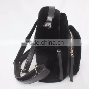 Myfur Cheap Rex Rabbit Fur Customized Teenage Fashion Backpack thumbnail-2