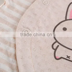 Factory Supply Organic Cotton Newborn Baby Girls Short Sleeve Romper Bodysiut Jumpsuit One-pieces Outfits Set thumbnail-2