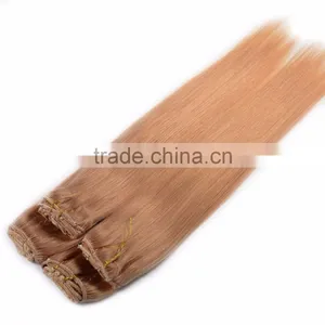 Top Quality Brazilian Human Clip in Hair Extensions, Cheap 100% Clip on Human Hair Extensions thumbnail-6