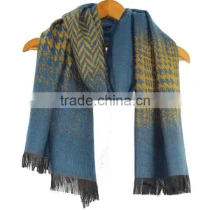 Women Winter Houndstooth Scarf EU Fashion Pashmina Scarf RL-243 thumbnail-2