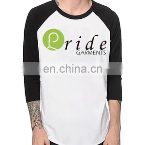 Custom Mens 3/4 Sleeve Baseball T Shirt-Custom Baseball T-shirt 100% Polyester-Men Baseball Anti-wrinkle T-shirt thumbnail-3