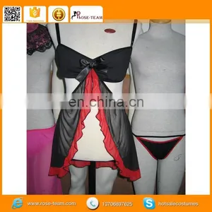 Professional Making Cute Babydoll Lingerie With White Balck Red Pink Available thumbnail-5