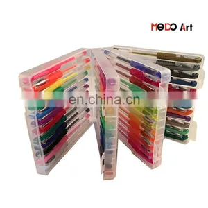Rainbow Eco-friendly Gel Pen Set With Case Pack 6 8 10 12 24 48 With PP Case thumbnail-5