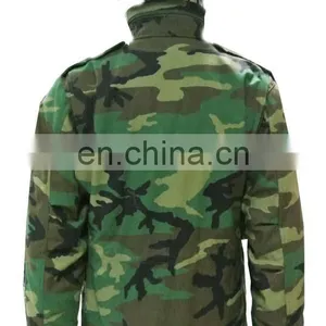 Hot Sale Army Woodland Camouflage Military Army M65 Jacket thumbnail-5
