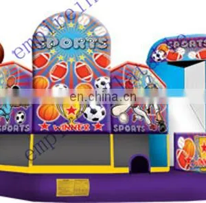 Inflatable Bouncer With Slide, 5 in 1 Combo, Commercial Inflatable Combo C6024 thumbnail-1