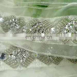 2015 Fashion Crystal Applique Rhinestone Appliques Trimming for Wedding Dress thumbnail-6