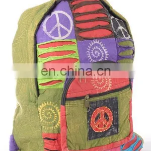 Hippie Cotton Canvas Shoulder Bags thumbnail-1