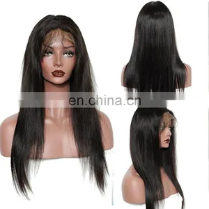 100%Human Hair Material and Brazilian Hair Human Hair Type Natural Looking 8a Grade Virgin Brazilian Full Lace Wig thumbnail-1