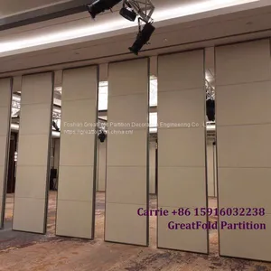 Manufacturer Movable Folding Glass Wood Partition Design for Restaurant thumbnail-1