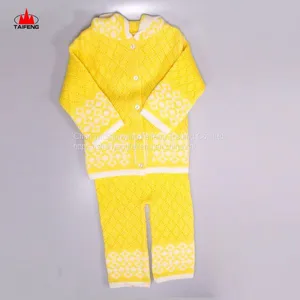 Factory Supply High Quality New Born Baby Sweater Set Knitted 100%Cashmere Sweater thumbnail-1