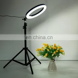 2020 Amazon Adjustable 10 Inch 26 Portable 3 Brightness Selfie Ring Light Photography Led Ring Light With Tripod Stand thumbnail-4