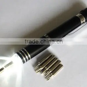 Factory Logo Printed Mini Pocket Multi-function Precise Screwdriver Pen Light thumbnail-2