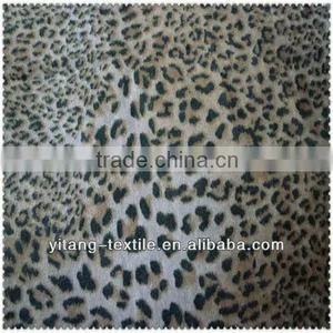 Printed Leopard Skin Velvet Fabric thumbnail-1