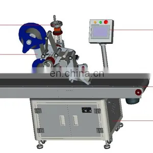 Sinoped Automatic Flat Top Sticker Labeling Machine for Carton Box thumbnail-2