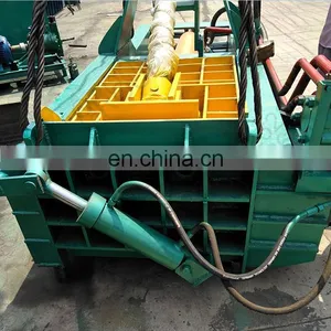 630KN Horizontal Used Hydraulic Baler Aluminium Cans Automatic Scrap Metal Press Baler thumbnail-4