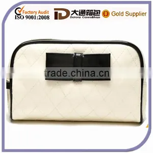 Dazzling PVC Zipper Closure Cosmetic Bag With Black Trim and Decorations thumbnail-1