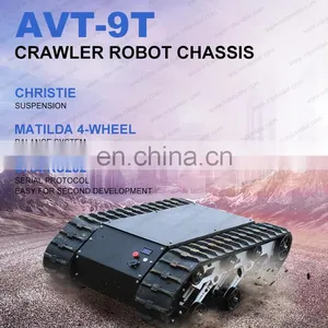 High Torque Brushless Motor AVT-9T Rubber Crawler Robot Chassis Commercial Robot Rescue Robot Good for Inspection, Exploration thumbnail-2