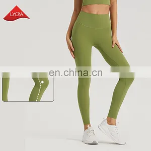 Free Size Naked Feeling Buttery Soft High Waist Sport Fitness Yoga Tight Pants Hot Sexy Women Workout Running Gym Wear Leggings thumbnail-1