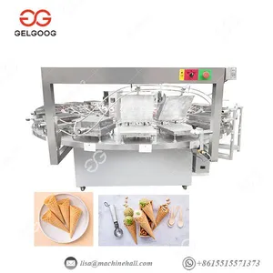 Snack Crisp Ice Rream Cone Making Machine Rolled Sugar Cone Baking Machine Wafer Egg Roll Machine thumbnail-1