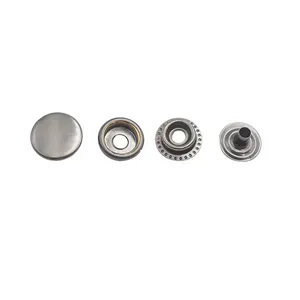 12mm 15mm 17mm 20mm Four Parts Metal Brass Fastener Press Snap Button for Clothes Jacket thumbnail-3
