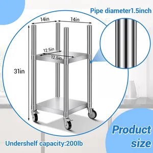 Stainless Steel Insulated Food Racks Are Suitable for Storing Cooking Equipment in Kitchens and Restaurants. thumbnail-2