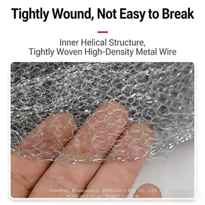Sturdy Galvanized Steel Mesh Scrub Ball Fast Remove Kitchen Carbon Deposits thumbnail-2