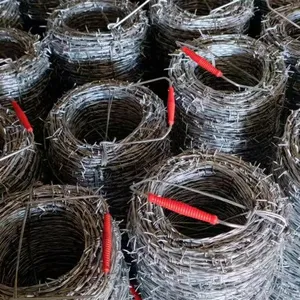 Wholesale Galvanized Chain Link Mesh Fence With Razor Barbed Wire for High Security thumbnail-5