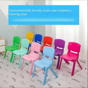 Wholesale of Children's Chairs, Plastic Thickened Kindergarten Backrest Chairs, Learning Chairs for Primary School Students, Small Stools for Home Early Education, Manufacturers thumbnail-1