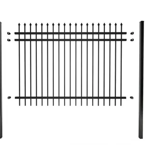 Galvanized Steel Garden Ornamental Fence for Outdoor Villa - 1.2m Height Customizable thumbnail-1