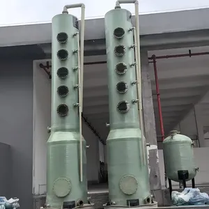 Custom FRP/GRP Fiberglass Tower, Vertical Vessel & Tower Equipment for Chemical, Environmental & Industrial Use thumbnail-1
