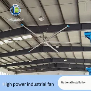 Jiangsu Industrial Large Fan Factory Workshop Large Industrial Ceiling Fan, Suitable for Basketball Courts and Farms, Permanent Magnet 6-meter Fan thumbnail-1