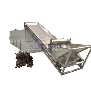 Seaweed Grapes Coffee Beans Betel Nut Mesh Belt Dryer Turmeric Drying Machine EPC thumbnail-1