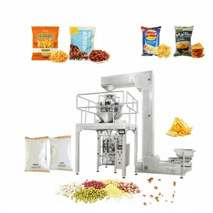 Combination Full Automatic Packaging Machine Vertical Multi-head Packaging Machine for Cereal Dog Food Meatballs Peanut and Candy thumbnail-1