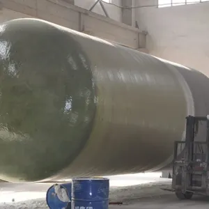 FRP Dilute Hydrochloric Acid Storage Tank 4000L 10mm Thickness UV Resistant GFRP Chemical Storage thumbnail-2