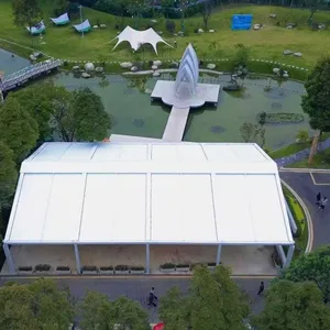 Motorized Retractable Fabric Canopy, Large Automatic Folding Outdoor Sky Roof With LED Light Strip for Park Scenic Spot thumbnail-2