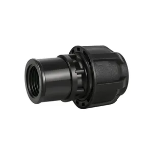 LRITEO Push Fit Female Adapter, Plastic Quick Connect Female Thread Adaptor for PE Pipe, Irrigation Aquaculture & Municipal Pipeline thumbnail-1