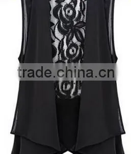 Instyles SEXY CHIFFON AND LACE STITCHING JACKET WOMAN BLOUSE SUMMER Best Clothing Clothing thumbnail-2