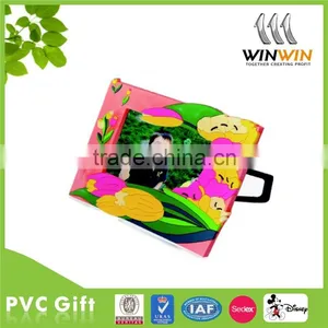 Hot Selling Colorful Flower Soft PVC Photo Frame / Rubber Picture Frame thumbnail-1