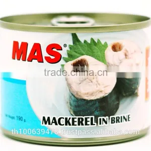 Canned Mackerel Fish in Brine/Boiled Water (Saba) thumbnail-1
