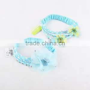 2015 On Discount Kids Hair Accessories Girl Handmade Flower Beaded Elastic Hair Band thumbnail-4